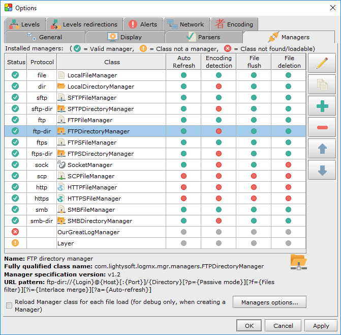 Log Managers manager